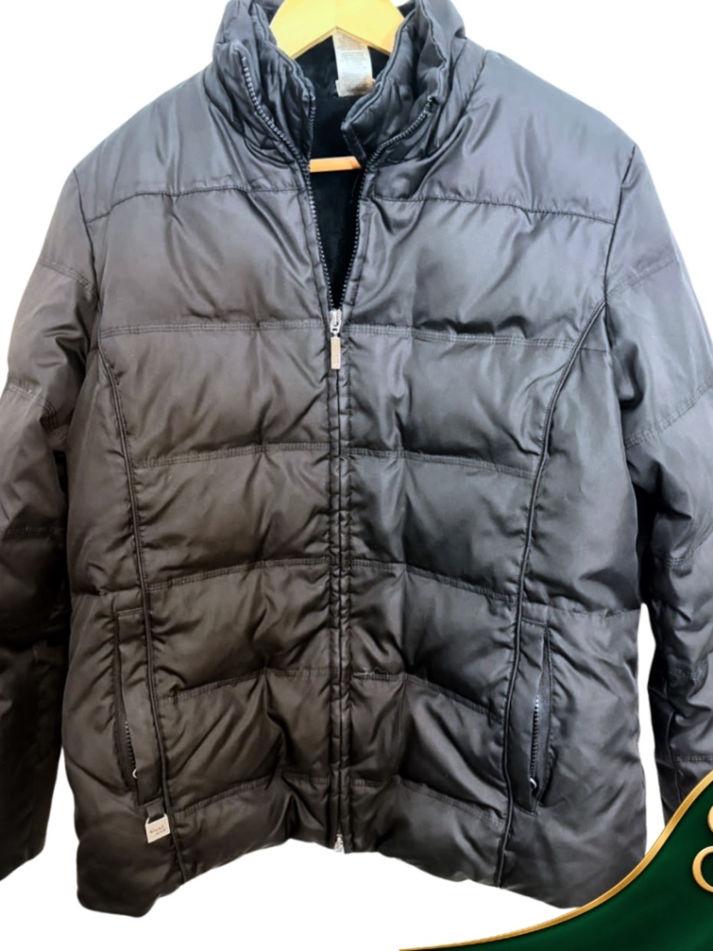 Puffer Jacket Women's Bold Spirit Black Size M Down Filled Winter Coat